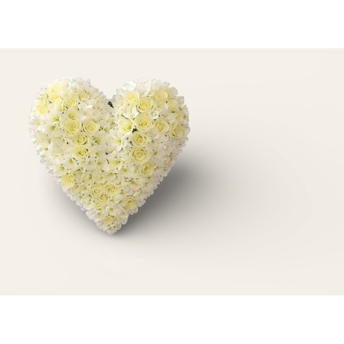 Et hvitt blomsterhjerte - S