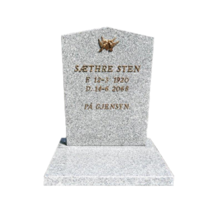 Gravstein Nr 26 Lys granitt